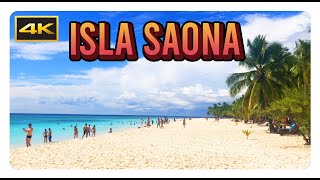 ISLA SAONA 4K  Tropical Island Paradise in Punta Cana DOM REP [upl. by Adriell]