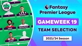 FPL GW19 TEAM SELECTION  Haaland Plans  Gameweek 19  Fantasy Premier League 202324 Tips [upl. by Lewison166]