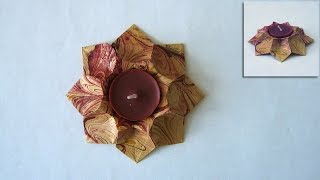 Origami Instructions Star Bowl Dáša Ševerová [upl. by Nancee]