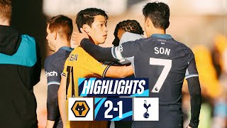 WOLVES 21 TOTTENHAM HOTSPUR  PREMIER LEAGUE HIGHLIGHTS [upl. by Aliekahs]