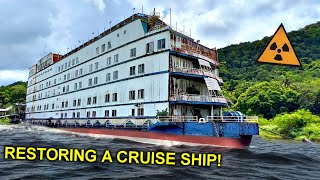 Living on an ABANDONED SHIP in Thailand ⚓️ Cabin Repair 🛠Revitalizing the ELECTRIC in a CRUISE SHIP [upl. by Livingston]