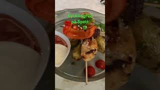 KYCKLINGFILÉ PÅ SPETT  CHICKEN WITH VEGGIES shorts viral viralvideo [upl. by Kulseth846]