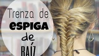 Trenza de espiga de raíz  Sofi Look [upl. by Ahsot]