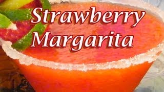 Fresh Strawberry Margarita Recipe  Margarita Recipes  TheFNDCcom [upl. by Dhar874]