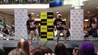 Lenny and John Pearce from Justice Crew  Paramatta Westfields 231211 [upl. by Buke]