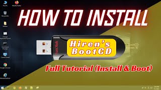 How to Install amp Boot Hirens Boot CD Using USB Drive [upl. by Cressy]