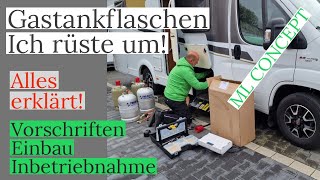 187 Gastankflaschen Einbau und Inbetriebnahme [upl. by Alyssa]