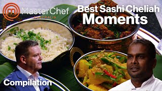 Best Sashi Cheliah Moments  MasterChef Australia  MasterChef World [upl. by Hanikahs]