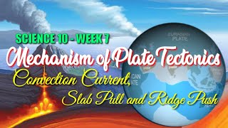 MECHANISM OF PLATE TECTONICS CONVECTION CURRENT SLAB PULL amp RIDGE PUSH  SCIENCE 10  Week 7 [upl. by Paryavi337]