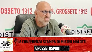 Gs Tv  la conferenza stampa di mister Malotti alla vigilia di Us GrossetoSangiovannese [upl. by Birdie224]