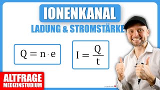 Ionenkanal  elektrische Ladung amp Stromstärke [upl. by Annaerdna]