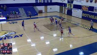 Rothsay High School vs Wheaton Junior High Girls Varsity Basketball [upl. by Aiykan]