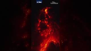 Philippines most active volcano erupts releasing streams of lava [upl. by Liddy]