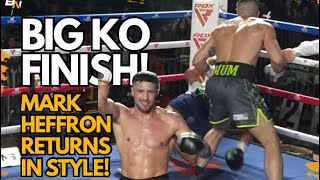 BRUTAL KO MARK HEFFRON IS BACK WITH A BANG FULL FIGHT  MAREE BOXING  FRANK DUFFIN PROMOTIONS [upl. by Isa]