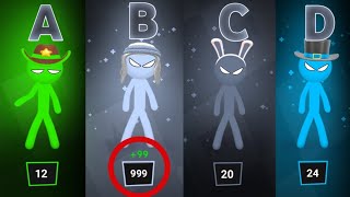 Best 999 Stickman Random Party  Stickman Party 1 2 3 4 Player 2024  D  YAN [upl. by Ynnaf]