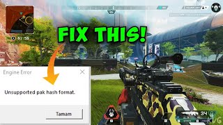 How do I Fix Apex Legends Unsupported Pak Hash Format Engine Error [upl. by Azriel]