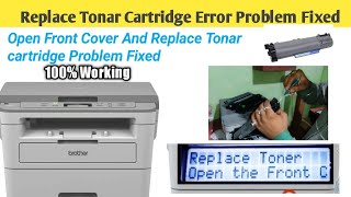 Replace Tonar cartridge Problem On Brother DCP 7500D PrinterHow To Fix Cartridge Error On Brother [upl. by Akceber]