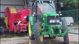 Arrachage de pomme de terre en Alsace  JD 6430  Grimme SE 7530 GoPro [upl. by Filberto]