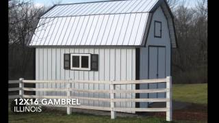 12x16 Gambrel Shed Plans From iCreatablesTV [upl. by Annagroeg]