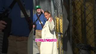 Jennifer Lopez Arrives Without Ben Affleck Amid Divorce Rumors At Jimmy Kimmel Live In Hollywood CA [upl. by Nathalia974]