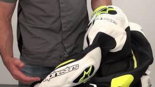 Alpinestars Atem Leather Jacket Review from SportbikeTrackGearcom [upl. by Dnumde]