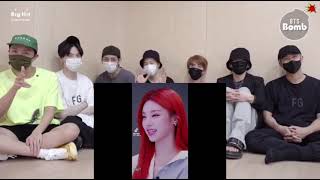 bts reaction to Itzy tiktok [upl. by Horwath]