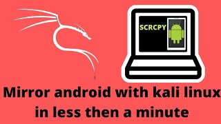 Install Scrpy mirror Android real quick in kali linux incredibit [upl. by Aisiat999]