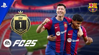 FC BARCELONA AT PEAK DIV1 GAMEPLAYEA FC 25  PS5 GAMEPLAY [upl. by Mann]