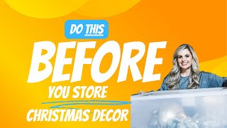 Do THIS Before You Store Your Christmas Decorations  CHRISTMAS STORAGE HACKS [upl. by Emelina]