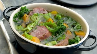 Recette  Potée au chou vert [upl. by Htnicayh]