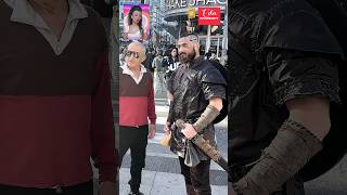 Ragnar Lothbrok in traditional warrior costume street fashion fashion streetfashion ootd [upl. by Roselba213]