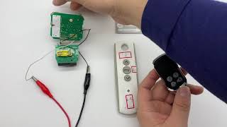 Programming Compatible 433 42Mhz Somfy Telis Remote Control With Receiver Directly [upl. by Jenks]