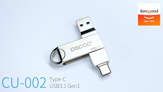 OSCOO 2in1 TypeC USB31 GEN1 Flash Drive  Banggood New Tech [upl. by Gnol]