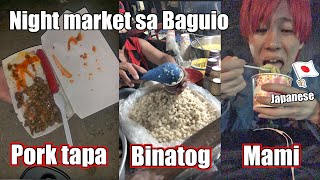 Japanese Kuya Yuki kumain ng Mami sa night market sa Baguio [upl. by Kiyoshi]