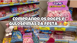 COMPRANDO DOCES E GULOSEIMAS PARA A FESTA🎉🥳 [upl. by O'Donovan]