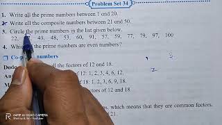 Problem Set 34  Class 5  5thstandard  Multiples and Factors  maths subject chapter no 8 [upl. by Montano]