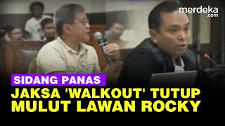 Jaksa Walkout Tutup Mulut Lawan Rocky Gerung di Sidang Haris Fatia [upl. by Gillmore180]