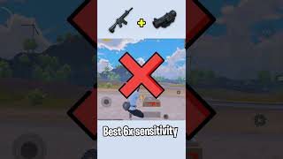 🔥 6X Scope No Recoil Sensitivity  Master 6X Zero Recoil Spray with Gyroscope pubgmobile ciaopubg [upl. by Aicilanna]