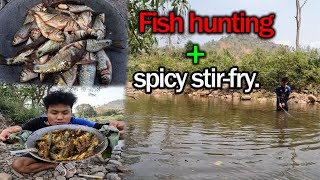 Fish hunting  spicy stirfry [upl. by Almita520]