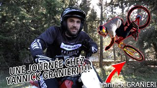 Une journée chez Yannick Granieri on traverse une maison en moto [upl. by Lamee]