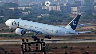 Plane spotting in Heat Wave at Karachi Airport [upl. by Iretak]