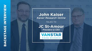 JC StAmour of Vanstar Mining Resources talks to John Kaiser at the Jan 2023 Metals Investor Forum [upl. by Adalai]