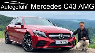 Mercedes C43 AMG CClass Facelift FULL REVIEW CClass CKlasse 2019  Autogefühl [upl. by Noraha560]