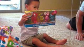 Opening Yo Gabba Gabba Gift [upl. by Sukey]