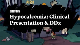 Hypocalcemia Clinical Presentation amp DDx Lesson Part 1  Sketchy Medical  USMLE Step 2 CK [upl. by Hapte668]