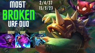 MOST BROKEN RAMMUS AND YUUMI URF DUO TILTED WHOLE TEAM [upl. by Dnarb]