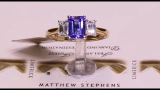 66793  TZ097ctD061ct  Three Stone Emerald Tanzanite amp Diamond Ring  Set in 18ct Yellow Gold [upl. by Gonroff397]