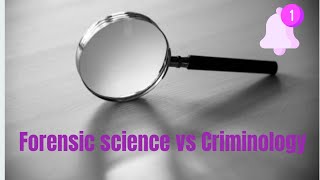 Distinguishing Forensic Science from Criminology [upl. by Nugent639]