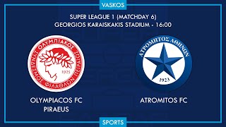 🔴 LIVE  ΟΛΥΜΠΙΑΚΟΣ  ΑΤΡΟΜΗΤΟΣ  ΕΛΛΗΝΙΚΗ SUPERLEAGUE  OLYMPIACOS  ATROMITOS  2102022 🔴 [upl. by Acissehc149]