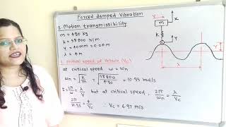 Problem 9 amp 10 on motion transmissibility System vibration due to foundation or base excitation [upl. by Tennaj]